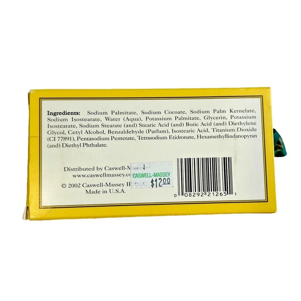 Caswell Massey Almond Cold Cream Body Bar Soap 10 oz 300g NEW SEALED